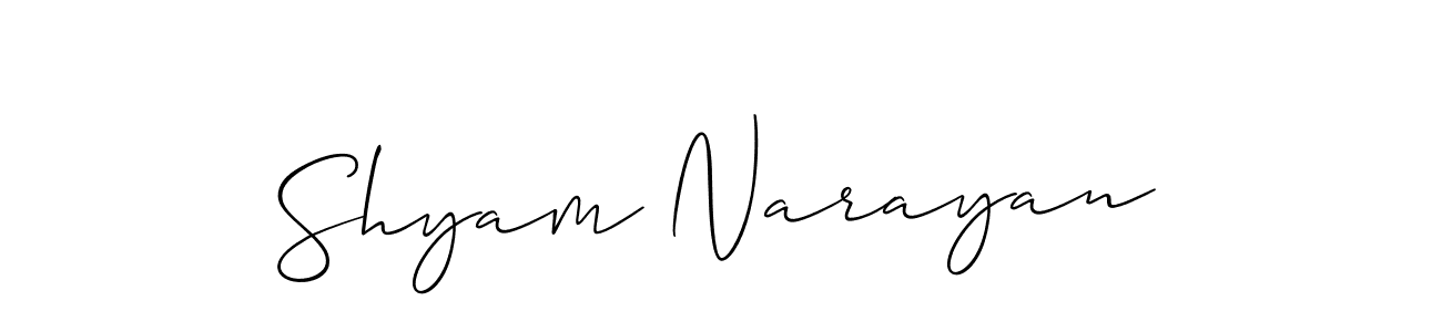 Similarly Allison_Script is the best handwritten signature design. Signature creator online .You can use it as an online autograph creator for name Shyam Narayan. Shyam Narayan signature style 2 images and pictures png