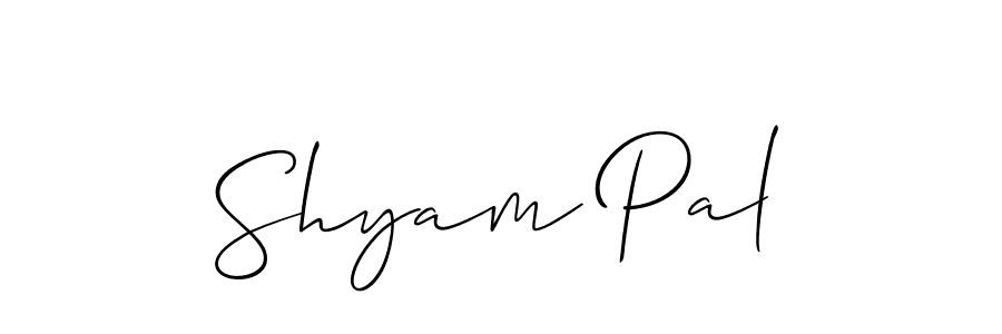 How to Draw Shyam Pal signature style? Allison_Script is a latest design signature styles for name Shyam Pal. Shyam Pal signature style 2 images and pictures png