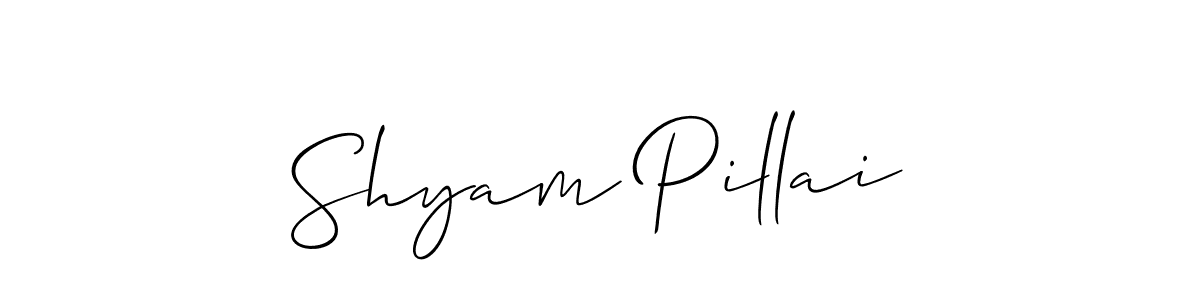 Here are the top 10 professional signature styles for the name Shyam Pillai. These are the best autograph styles you can use for your name. Shyam Pillai signature style 2 images and pictures png