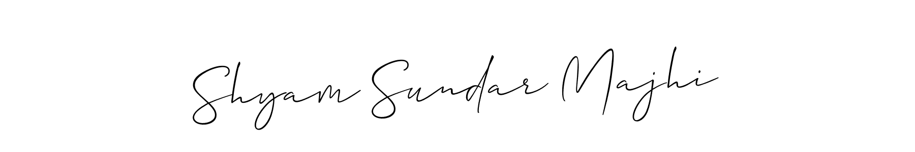 Similarly Allison_Script is the best handwritten signature design. Signature creator online .You can use it as an online autograph creator for name Shyam Sundar Majhi. Shyam Sundar Majhi signature style 2 images and pictures png