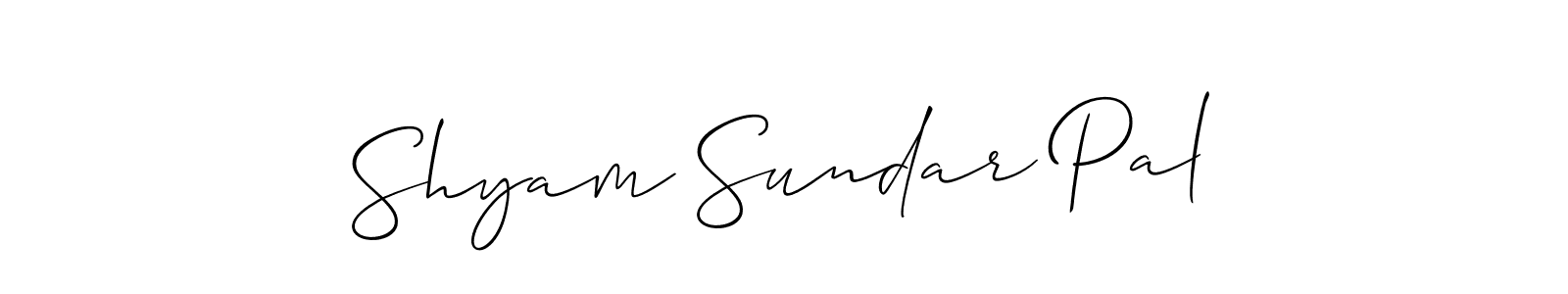 Also we have Shyam Sundar Pal name is the best signature style. Create professional handwritten signature collection using Allison_Script autograph style. Shyam Sundar Pal signature style 2 images and pictures png