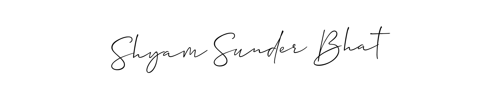 Check out images of Autograph of Shyam Sunder Bhat name. Actor Shyam Sunder Bhat Signature Style. Allison_Script is a professional sign style online. Shyam Sunder Bhat signature style 2 images and pictures png