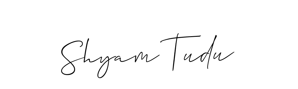 This is the best signature style for the Shyam Tudu name. Also you like these signature font (Allison_Script). Mix name signature. Shyam Tudu signature style 2 images and pictures png