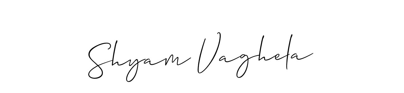 Similarly Allison_Script is the best handwritten signature design. Signature creator online .You can use it as an online autograph creator for name Shyam Vaghela. Shyam Vaghela signature style 2 images and pictures png