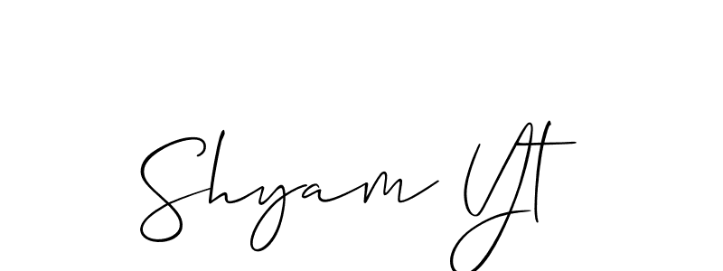 Once you've used our free online signature maker to create your best signature Allison_Script style, it's time to enjoy all of the benefits that Shyam Yt name signing documents. Shyam Yt signature style 2 images and pictures png