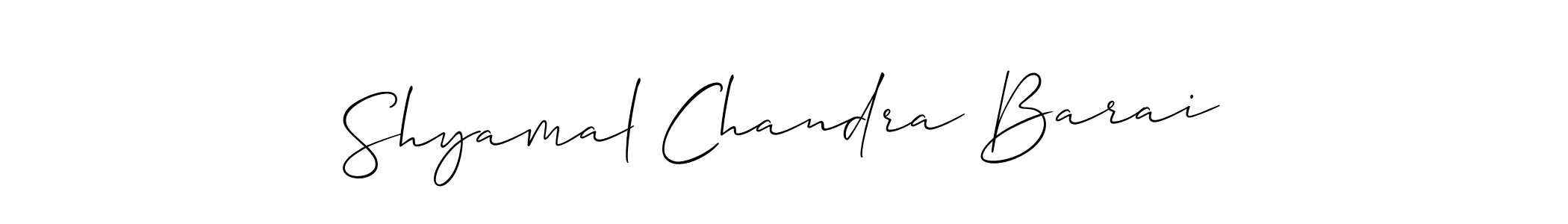 Similarly Allison_Script is the best handwritten signature design. Signature creator online .You can use it as an online autograph creator for name Shyamal Chandra Barai. Shyamal Chandra Barai signature style 2 images and pictures png