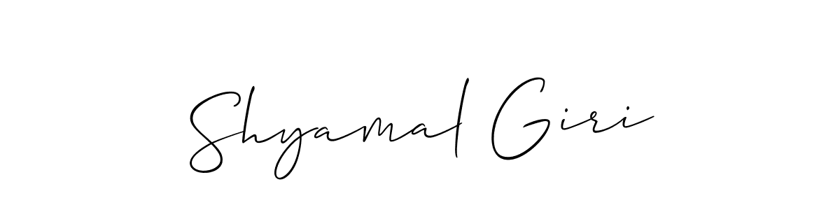 How to make Shyamal Giri name signature. Use Allison_Script style for creating short signs online. This is the latest handwritten sign. Shyamal Giri signature style 2 images and pictures png