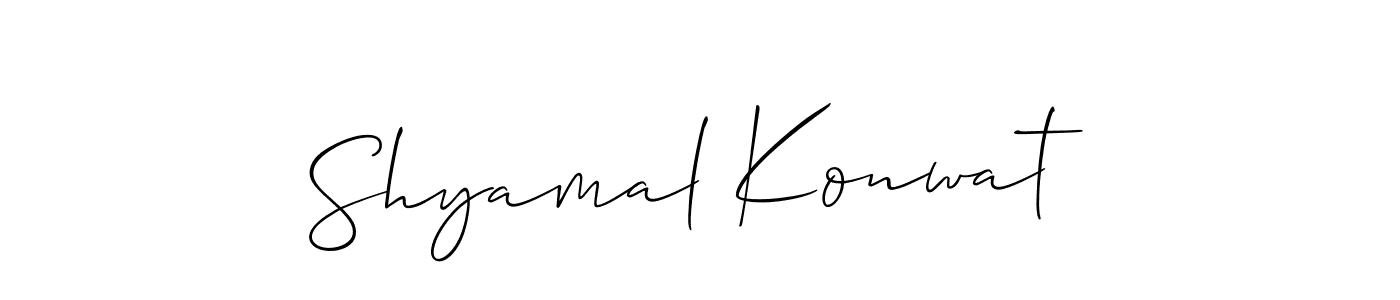 Check out images of Autograph of Shyamal Konwat name. Actor Shyamal Konwat Signature Style. Allison_Script is a professional sign style online. Shyamal Konwat signature style 2 images and pictures png