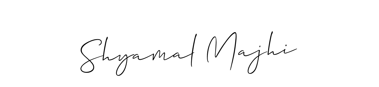 How to Draw Shyamal Majhi signature style? Allison_Script is a latest design signature styles for name Shyamal Majhi. Shyamal Majhi signature style 2 images and pictures png