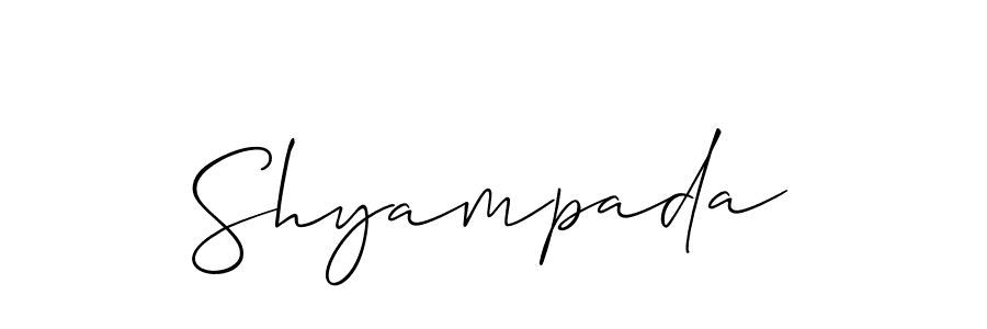 Shyampada stylish signature style. Best Handwritten Sign (Allison_Script) for my name. Handwritten Signature Collection Ideas for my name Shyampada. Shyampada signature style 2 images and pictures png