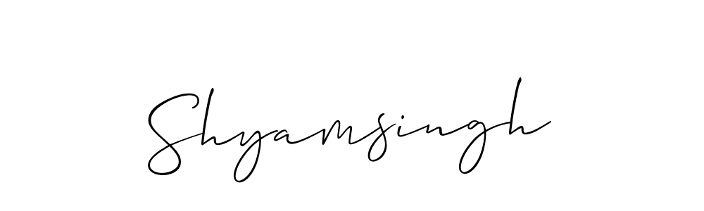 It looks lik you need a new signature style for name Shyamsingh. Design unique handwritten (Allison_Script) signature with our free signature maker in just a few clicks. Shyamsingh signature style 2 images and pictures png