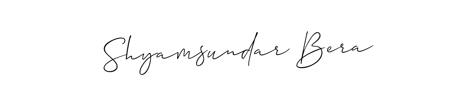How to make Shyamsundar Bera signature? Allison_Script is a professional autograph style. Create handwritten signature for Shyamsundar Bera name. Shyamsundar Bera signature style 2 images and pictures png