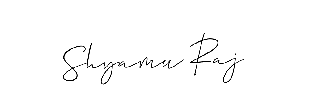Here are the top 10 professional signature styles for the name Shyamu Raj. These are the best autograph styles you can use for your name. Shyamu Raj signature style 2 images and pictures png