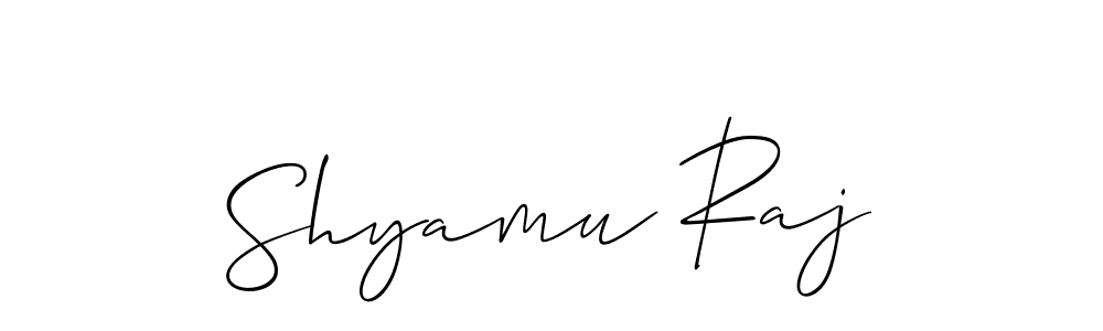 Here are the top 10 professional signature styles for the name Shyamu Raj. These are the best autograph styles you can use for your name. Shyamu Raj signature style 2 images and pictures png