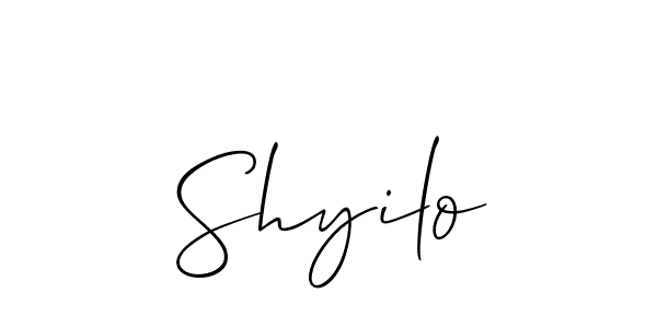 Once you've used our free online signature maker to create your best signature Allison_Script style, it's time to enjoy all of the benefits that Shyilo name signing documents. Shyilo signature style 2 images and pictures png