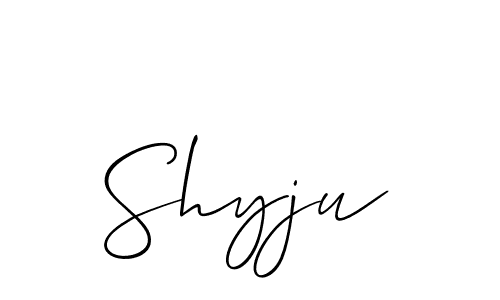 Also we have Shyju name is the best signature style. Create professional handwritten signature collection using Allison_Script autograph style. Shyju signature style 2 images and pictures png