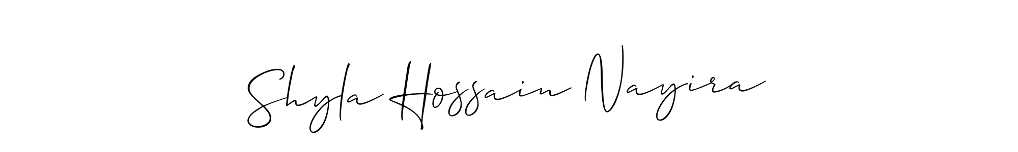 Here are the top 10 professional signature styles for the name Shyla Hossain Nayira. These are the best autograph styles you can use for your name. Shyla Hossain Nayira signature style 2 images and pictures png