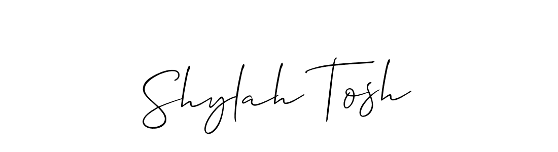 Also we have Shylah Tosh name is the best signature style. Create professional handwritten signature collection using Allison_Script autograph style. Shylah Tosh signature style 2 images and pictures png