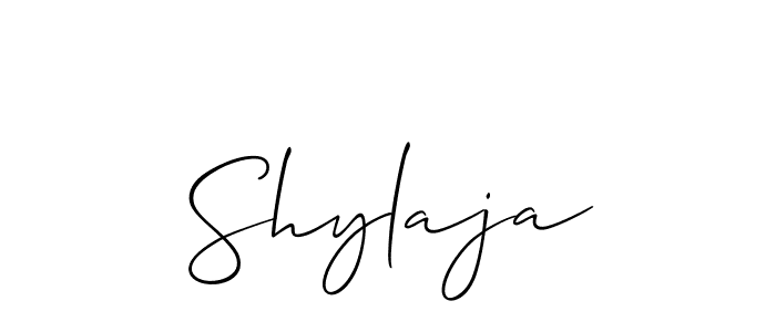 if you are searching for the best signature style for your name Shylaja. so please give up your signature search. here we have designed multiple signature styles  using Allison_Script. Shylaja signature style 2 images and pictures png