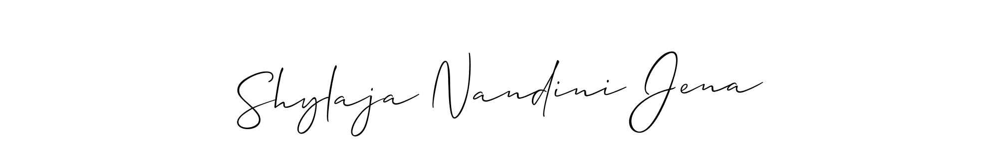Shylaja Nandini Jena stylish signature style. Best Handwritten Sign (Allison_Script) for my name. Handwritten Signature Collection Ideas for my name Shylaja Nandini Jena. Shylaja Nandini Jena signature style 2 images and pictures png