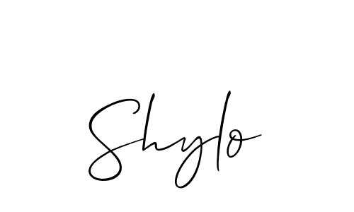 How to make Shylo name signature. Use Allison_Script style for creating short signs online. This is the latest handwritten sign. Shylo signature style 2 images and pictures png