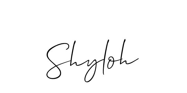 Best and Professional Signature Style for Shyloh. Allison_Script Best Signature Style Collection. Shyloh signature style 2 images and pictures png