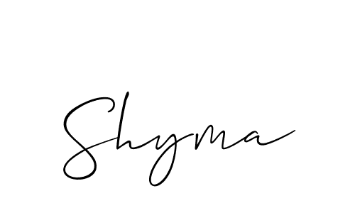 Best and Professional Signature Style for Shyma. Allison_Script Best Signature Style Collection. Shyma signature style 2 images and pictures png