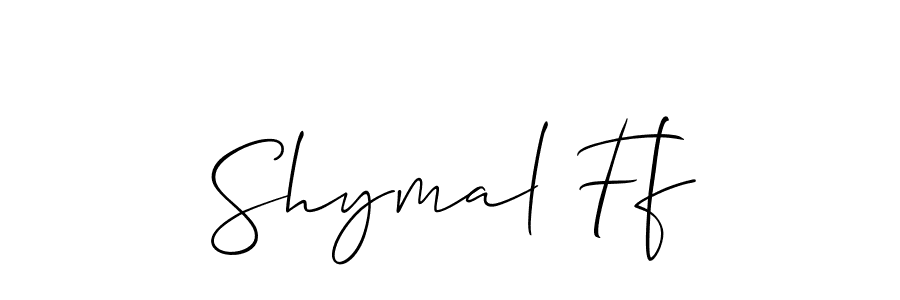 if you are searching for the best signature style for your name Shymal Ff. so please give up your signature search. here we have designed multiple signature styles  using Allison_Script. Shymal Ff signature style 2 images and pictures png