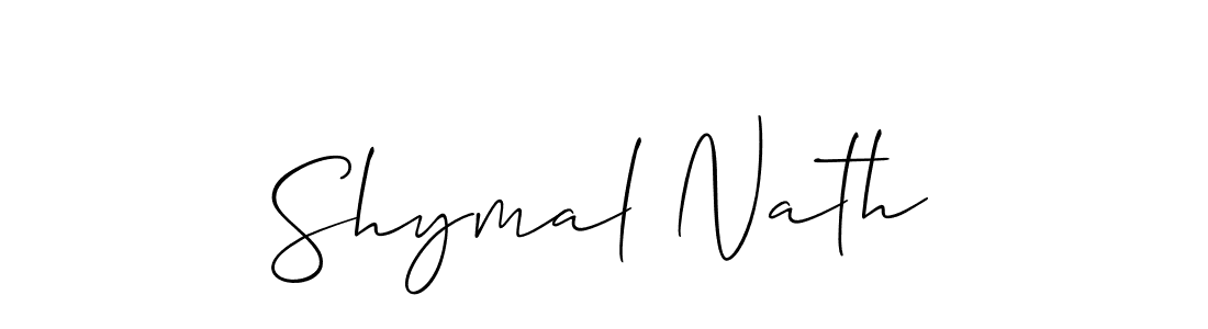 Also You can easily find your signature by using the search form. We will create Shymal Nath name handwritten signature images for you free of cost using Allison_Script sign style. Shymal Nath signature style 2 images and pictures png