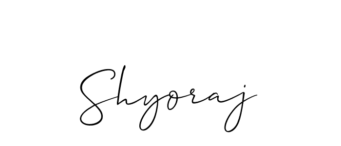 You should practise on your own different ways (Allison_Script) to write your name (Shyoraj) in signature. don't let someone else do it for you. Shyoraj signature style 2 images and pictures png