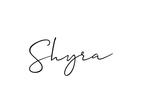 Similarly Allison_Script is the best handwritten signature design. Signature creator online .You can use it as an online autograph creator for name Shyra. Shyra signature style 2 images and pictures png