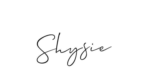 Create a beautiful signature design for name Shysie. With this signature (Allison_Script) fonts, you can make a handwritten signature for free. Shysie signature style 2 images and pictures png