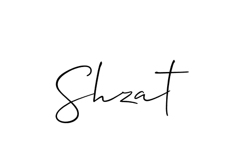 You should practise on your own different ways (Allison_Script) to write your name (Shzat) in signature. don't let someone else do it for you. Shzat signature style 2 images and pictures png