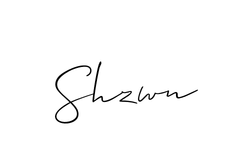 if you are searching for the best signature style for your name Shzwn. so please give up your signature search. here we have designed multiple signature styles  using Allison_Script. Shzwn signature style 2 images and pictures png