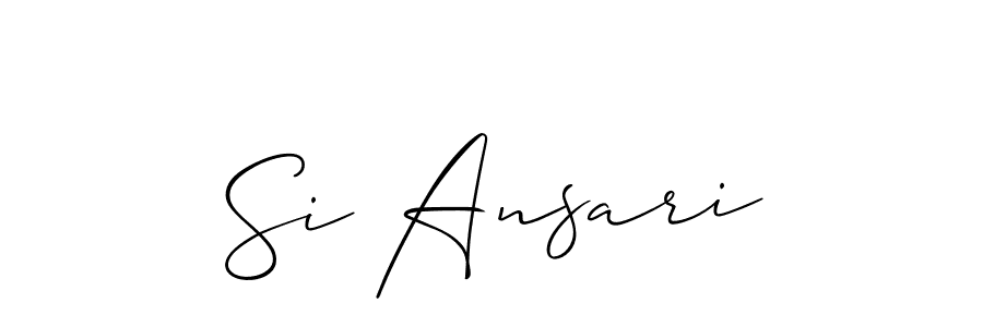 How to make Si Ansari signature? Allison_Script is a professional autograph style. Create handwritten signature for Si Ansari name. Si Ansari signature style 2 images and pictures png