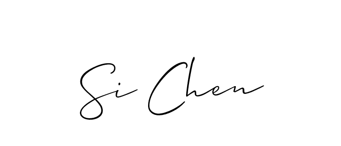Create a beautiful signature design for name Si Chen. With this signature (Allison_Script) fonts, you can make a handwritten signature for free. Si Chen signature style 2 images and pictures png