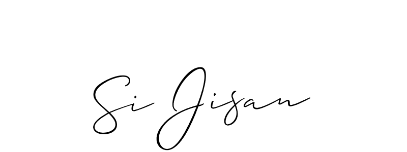 See photos of Si Jisan official signature by Spectra . Check more albums & portfolios. Read reviews & check more about Allison_Script font. Si Jisan signature style 2 images and pictures png