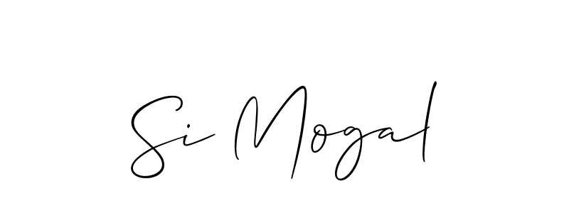 You should practise on your own different ways (Allison_Script) to write your name (Si Mogal) in signature. don't let someone else do it for you. Si Mogal signature style 2 images and pictures png