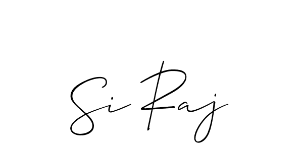 Make a beautiful signature design for name Si Raj. With this signature (Allison_Script) style, you can create a handwritten signature for free. Si Raj signature style 2 images and pictures png