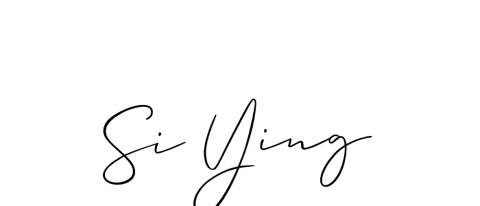 Once you've used our free online signature maker to create your best signature Allison_Script style, it's time to enjoy all of the benefits that Si Ying name signing documents. Si Ying signature style 2 images and pictures png