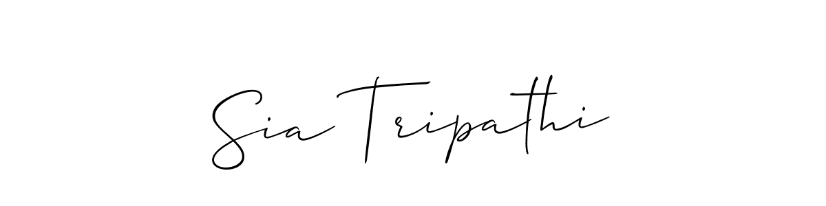 How to Draw Sia Tripathi signature style? Allison_Script is a latest design signature styles for name Sia Tripathi. Sia Tripathi signature style 2 images and pictures png