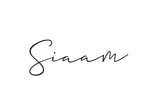 Best and Professional Signature Style for Siaam. Allison_Script Best Signature Style Collection. Siaam signature style 2 images and pictures png