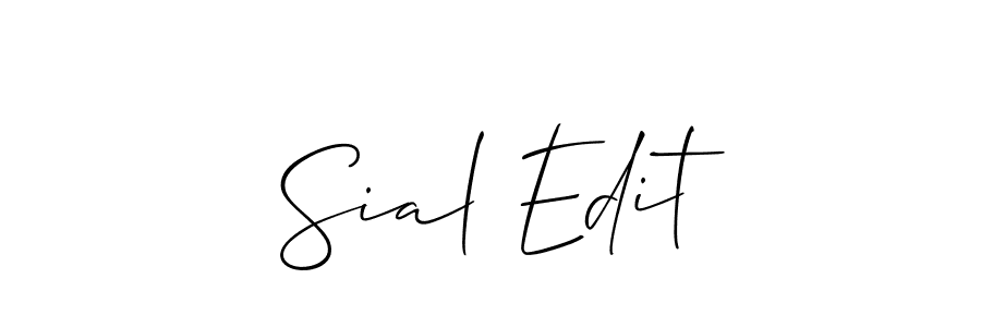 Also You can easily find your signature by using the search form. We will create Sial Edit name handwritten signature images for you free of cost using Allison_Script sign style. Sial Edit signature style 2 images and pictures png