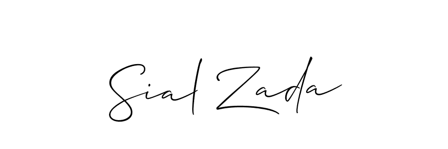 Also we have Sial Zada name is the best signature style. Create professional handwritten signature collection using Allison_Script autograph style. Sial Zada signature style 2 images and pictures png