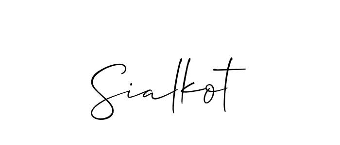 if you are searching for the best signature style for your name Sialkot. so please give up your signature search. here we have designed multiple signature styles  using Allison_Script. Sialkot signature style 2 images and pictures png