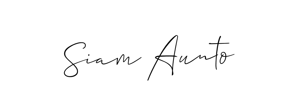 if you are searching for the best signature style for your name Siam Aunto. so please give up your signature search. here we have designed multiple signature styles  using Allison_Script. Siam Aunto signature style 2 images and pictures png