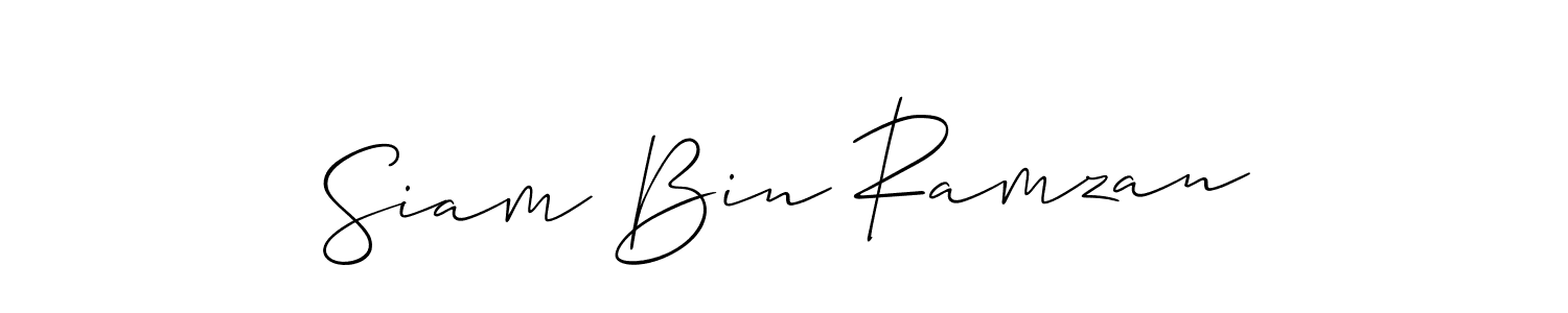 You can use this online signature creator to create a handwritten signature for the name Siam Bin Ramzan. This is the best online autograph maker. Siam Bin Ramzan signature style 2 images and pictures png