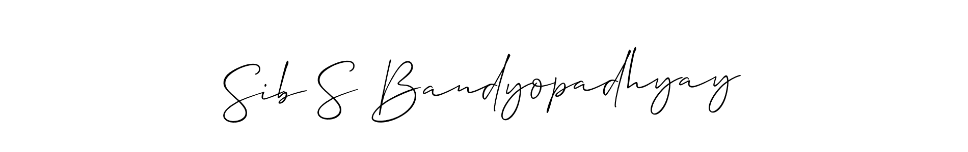 Allison_Script is a professional signature style that is perfect for those who want to add a touch of class to their signature. It is also a great choice for those who want to make their signature more unique. Get Sib S Bandyopadhyay name to fancy signature for free. Sib S Bandyopadhyay signature style 2 images and pictures png