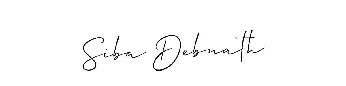 Siba Debnath stylish signature style. Best Handwritten Sign (Allison_Script) for my name. Handwritten Signature Collection Ideas for my name Siba Debnath. Siba Debnath signature style 2 images and pictures png