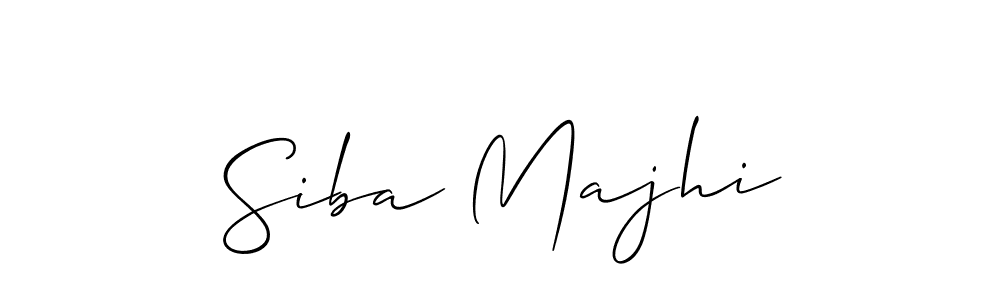 Make a beautiful signature design for name Siba Majhi. With this signature (Allison_Script) style, you can create a handwritten signature for free. Siba Majhi signature style 2 images and pictures png